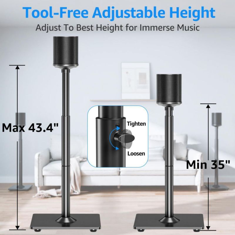Soportes para Parlantes MOUNTUP 89‑110 cm Sonos Era/One