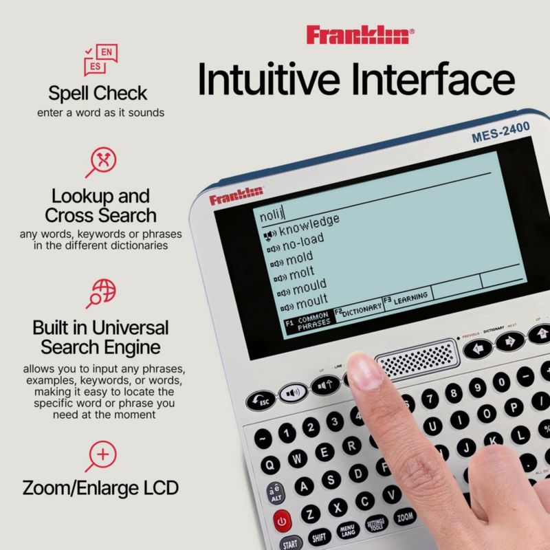 Diccionario Franklin MES-2400 Multilingüe