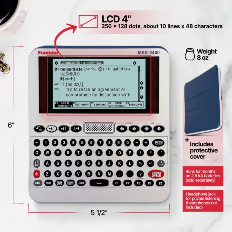 Diccionario Franklin MES-2400 Multilingüe
