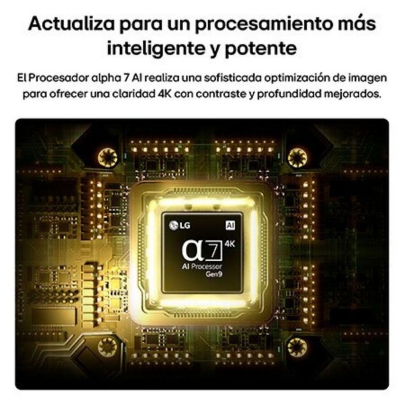Pantalla Smart TV LG 43 pulgadas NANO 4K UHD AI NU80 webOS 2026