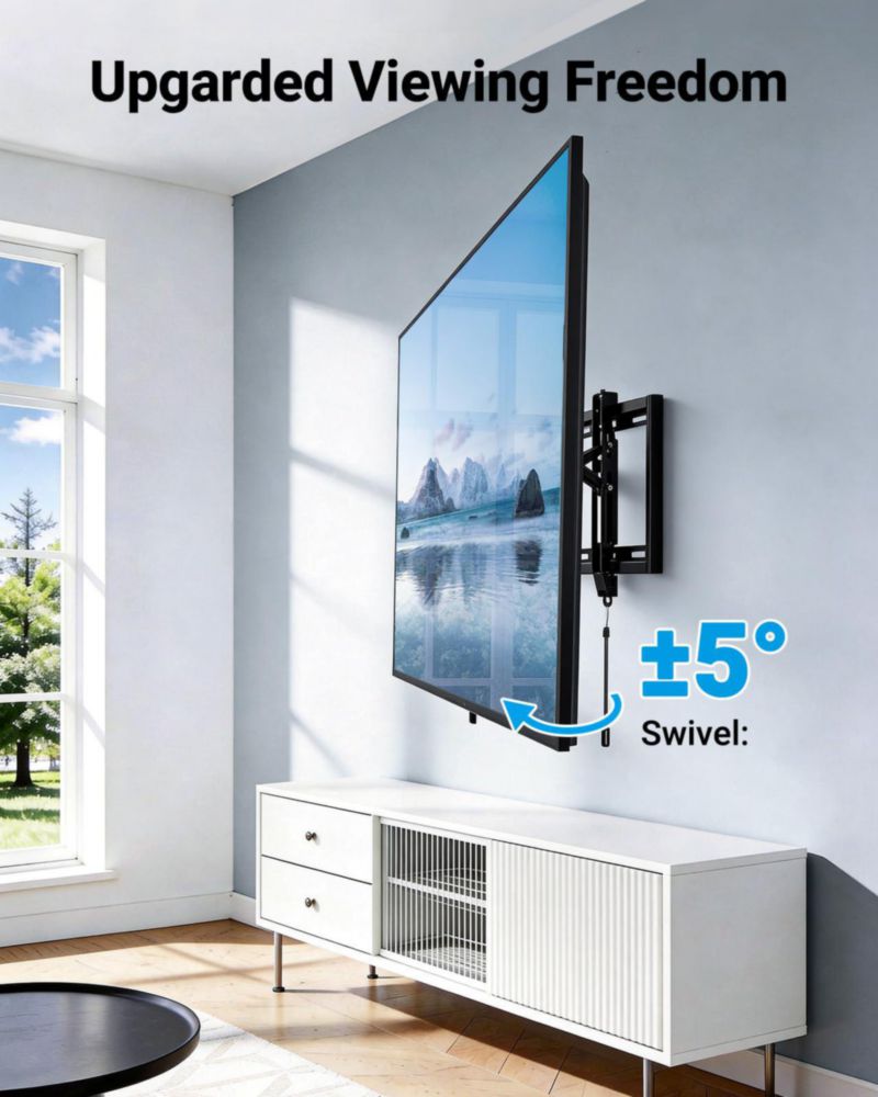 Soporte de pared para TV PERLESMITH 42-100" 726 kg Inclinable y giratorio