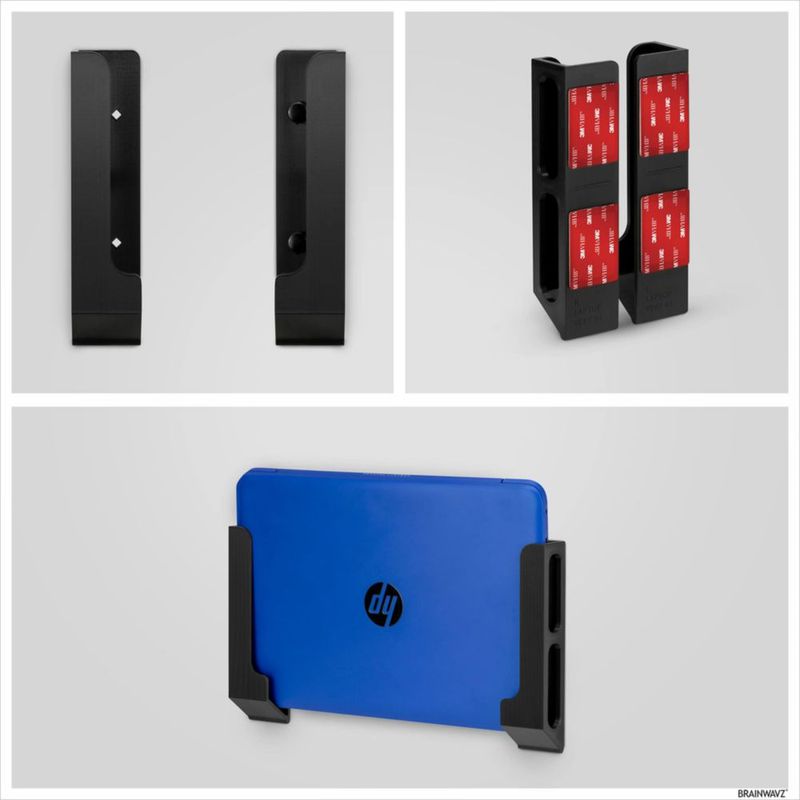Soporte de pared para portátil BRAINWAVZ 31 mm (adhesivo/tornillo)