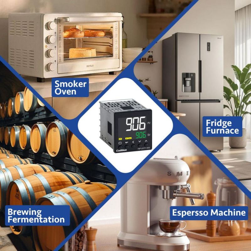 Controlador Coiliiot 48×48 mm AC100‑240 V Salida Dual