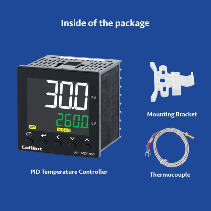 Controlador Coiliiot 72x72 mm AC100-240V Salida Dual