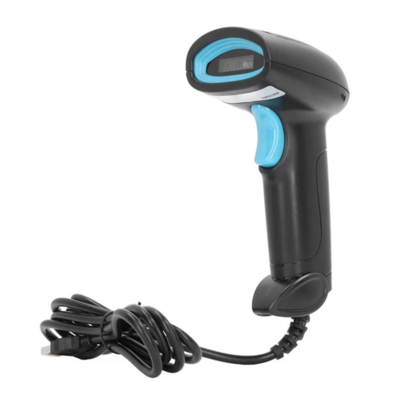 Lector De Código De Barras Qr Inalámbrico 1d2d Bluetooth Usb Usb, Color Negro negro azul