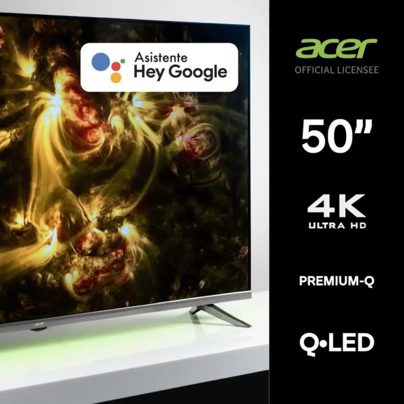 Smart Tv Pantalla Acer 50 Pulgadas 4k Qled Google Tv Dolby