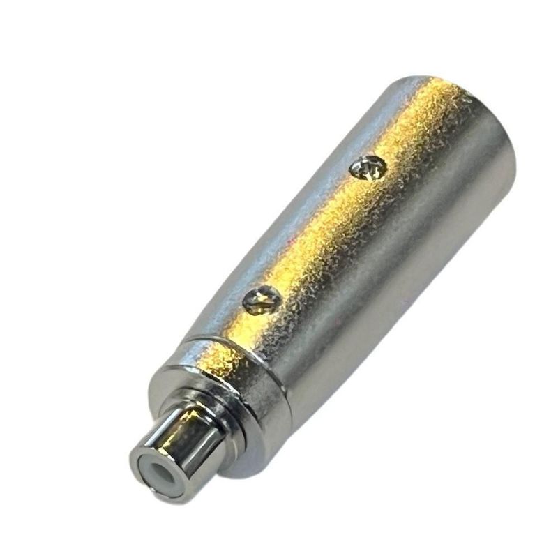 Adaptador plug xlr macho a jack rca hembra