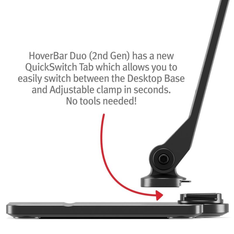 Soporte para iPad Twelve South HoverBar Duo (2.ª generación) color negro
