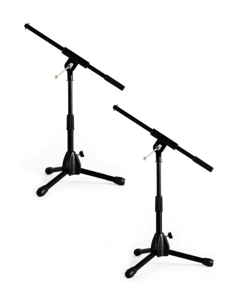 Soporte de micrófono Stage Rocker 24‑43 cm plegable paquete de 2 negro