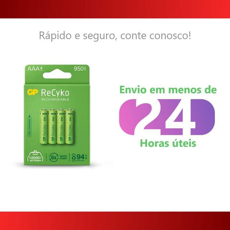 Batería GP 12 V 1000 mAh AAA/LR03 Paquete de 4