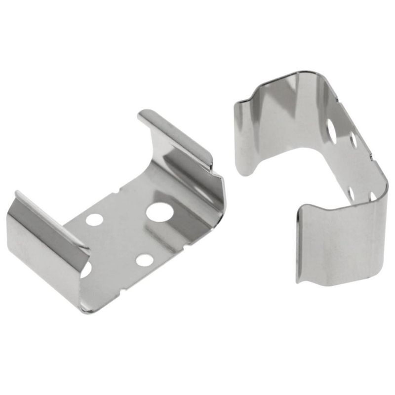Sujetadores metálicos para batería de 9 V VAKTOK pack de 4 (28 × 16 × 14 mm)