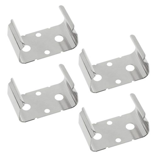 Sujetadores metálicos para batería de 9 V VAKTOK pack de 4 (28 × 16 × 14 mm)