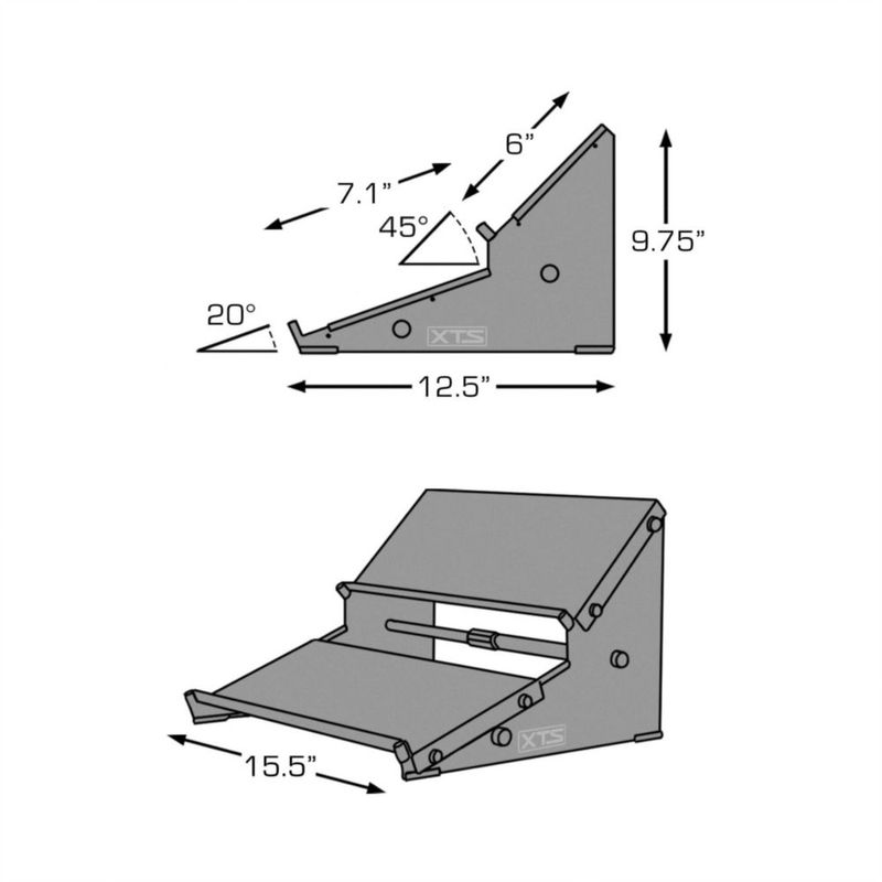 Soporte de Escritorio ANALOG CASES 39 cm de 2 Niveles para FX/Sintetizador