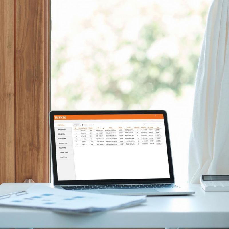 Kit de Puente Inalámbrico Punto a Punto Tenda | Alcance de más de 1 km para exteriores CPE para PtP/PtMP | 5.8 GHz 867 Mbps | Antena de alta ganancia