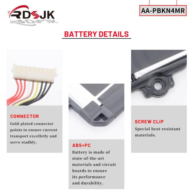 Batería para portátil RDSJ AA-PBKN4MR para Samsung Galaxy Book3 Book4 Pro 360 Book 3 PRO NP960QFG NP960QFG-KA1US NP960XFG NP960XFG-KA2US NP964QFG