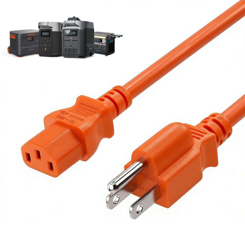 Cable de carga para estación de energía resistente cable cargador rápido 14AWG para Jackery Explorer 2000/1500/1000 Pro Ecoflow Delta/River Series