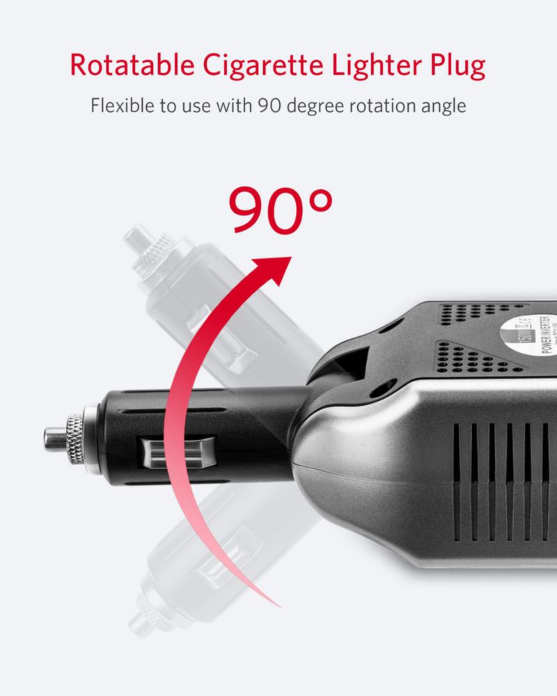 Inversor de Potencia BESTEK 150W 12V a 110V 3.1A USB