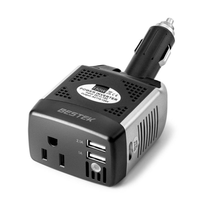 Inversor de Potencia BESTEK 150W 12V a 110V 3.1A USB