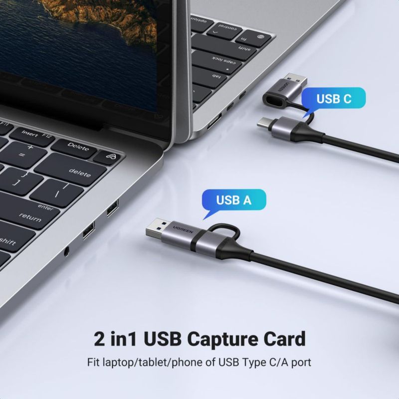 Tarjeta de captura HDMI UGREEN 2K@30Hz USB 3.0 con salida en bucle