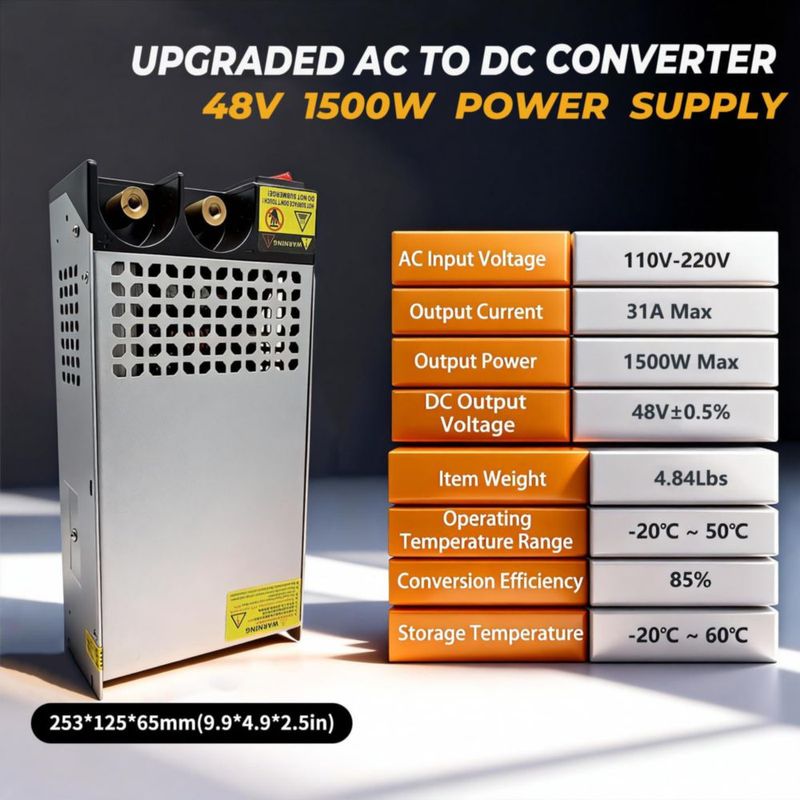 Fuente de Alimentación SUMANEP 1500W 48V 110V/220V 31A