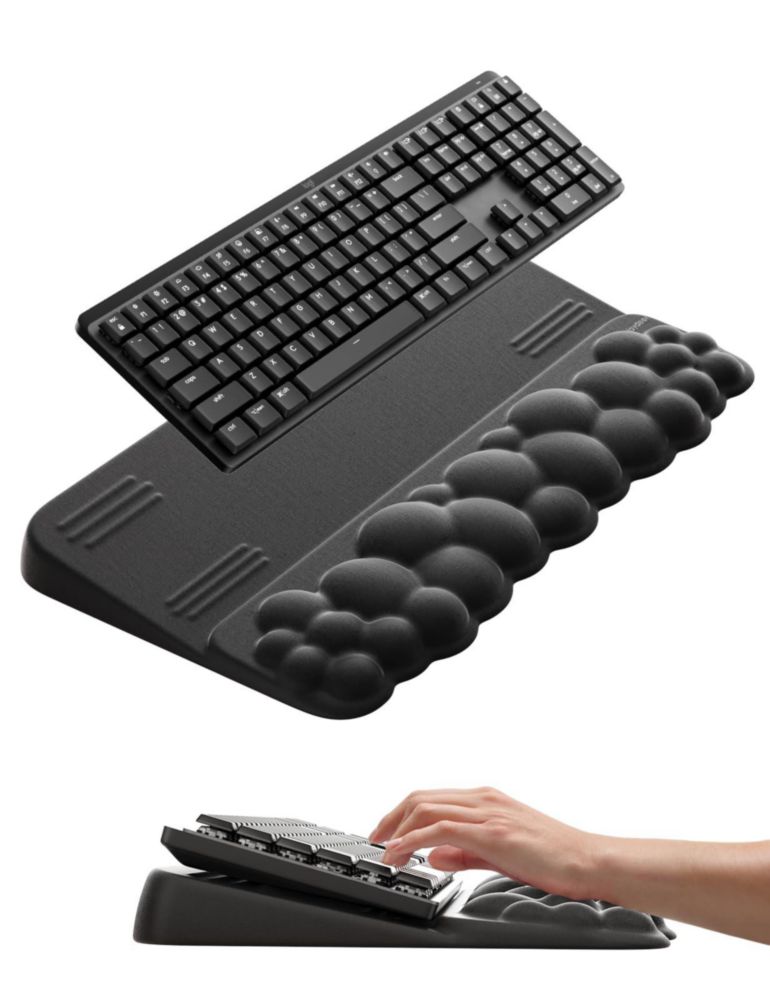 Reposamuñecas Vaydeer con Soporte para Teclado de Espuma de Memoria Ergonómico