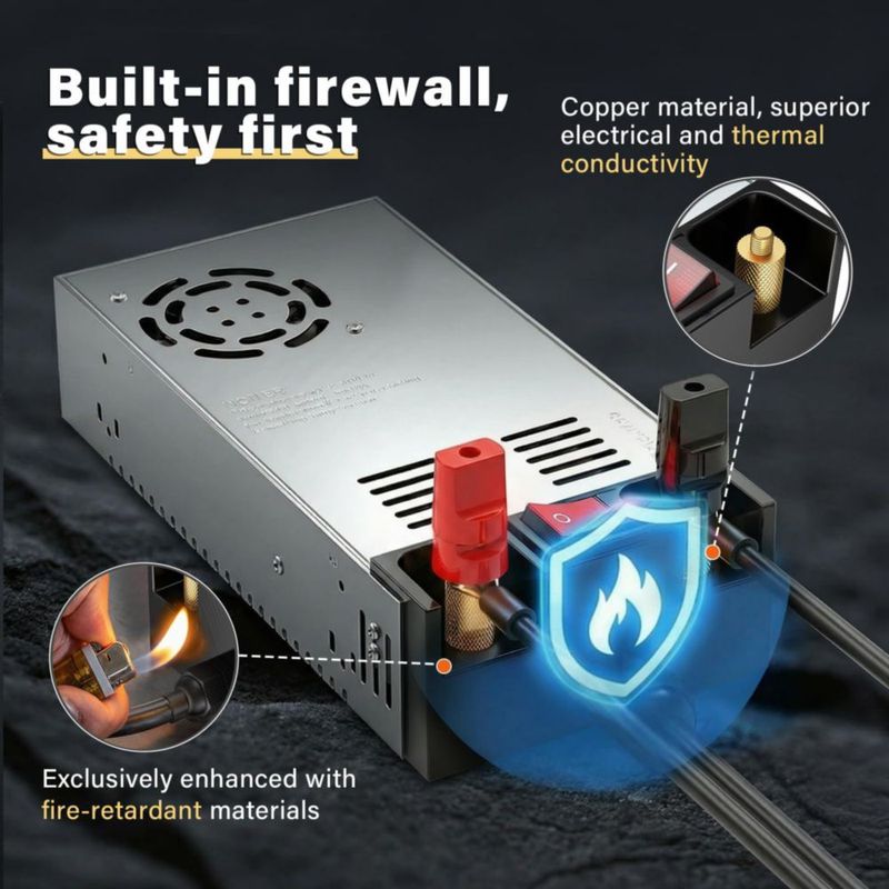 Convertidor Anbull 600W 110V a 12V DC