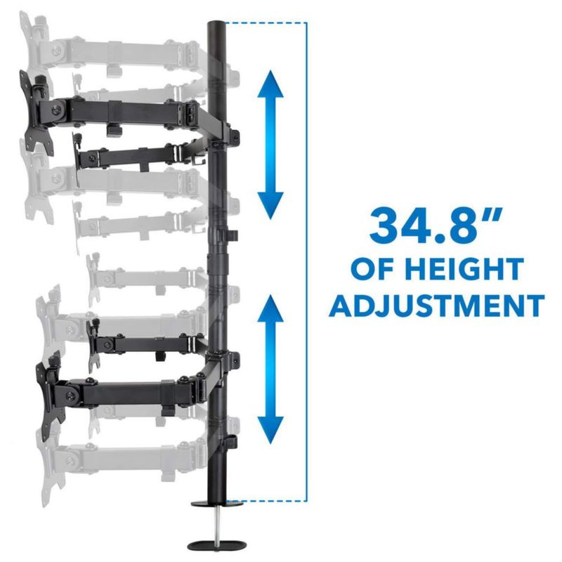 Soporte para 4 monitores Mount-It! 13–32 pulgadas