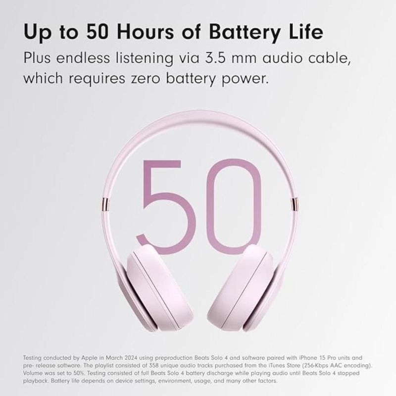 Audífonos inalámbricos beats solo 4 cloud pink