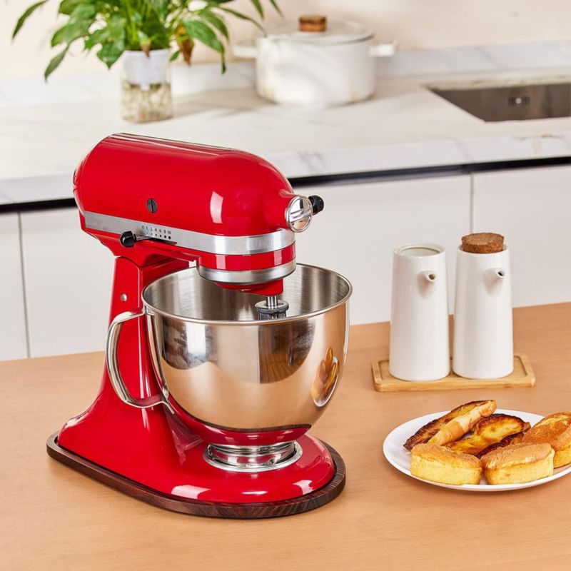 Alfombra Deslizante de Madera HouseJoy para Batidora KitchenAid 4.5‑5 qt