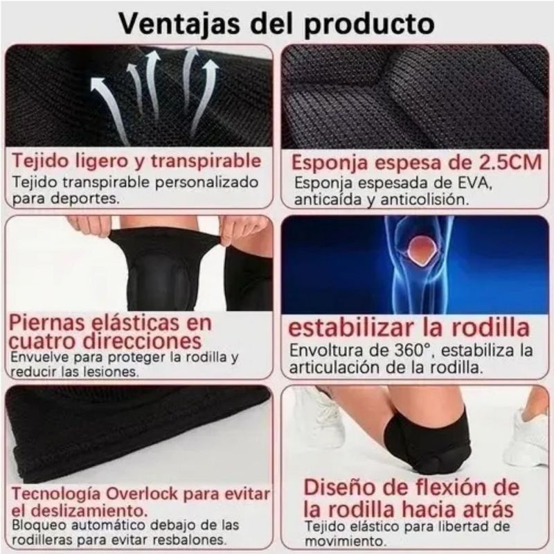 Rodilleras Deportivas Para Vóleibol, Baloncesto O Baile Mediana Violeta