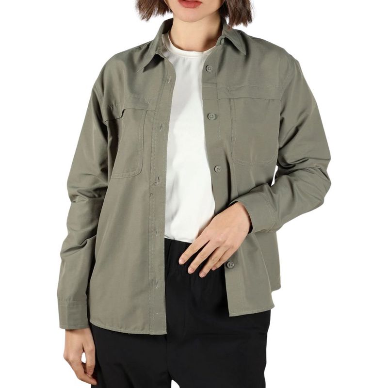 Camisa Outdoor Eddie Bauer Rainier Ripstop Verde Mujer EB31-