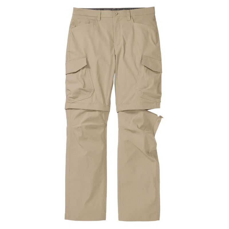 Pantalon Senderismo Eddie Bauer Rainier Convertible Khaki Ho