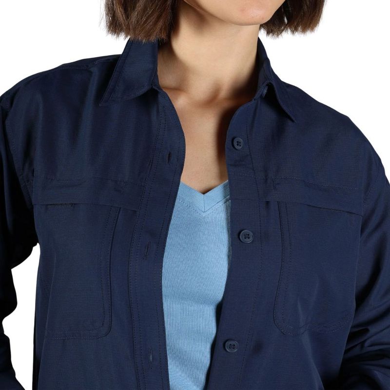 Camisa Outdoor Eddie Bauer Rainier Ripstop Azul Mujer EB31-6