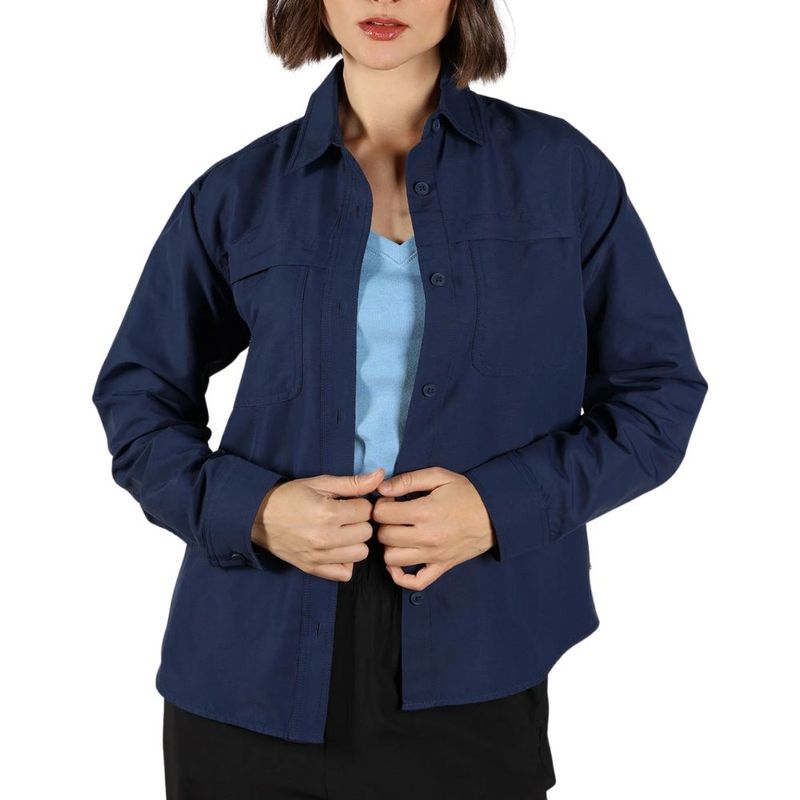 Camisa Outdoor Eddie Bauer Rainier Ripstop Azul Mujer EB31-6