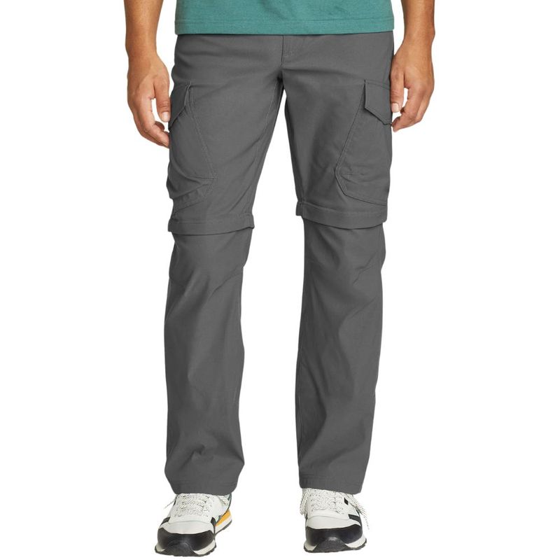 Pantalon Senderismo Eddie Bauer Rainier Convertible Gris Hom