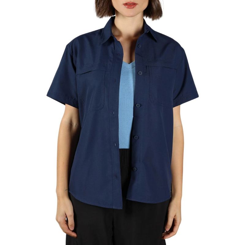 Camisa Outdoor Eddie Bauer Rainier Ripstop Azul Mujer EB31-6