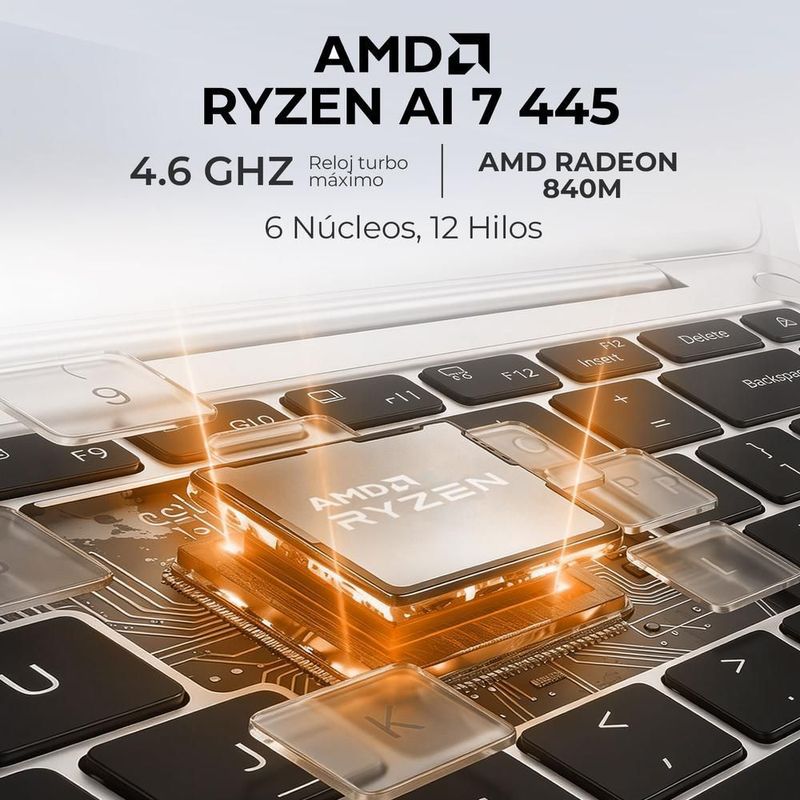 Laptop hp ryzen ai 7 445 32gb 1tb 16" touch 2k copilot+ pc