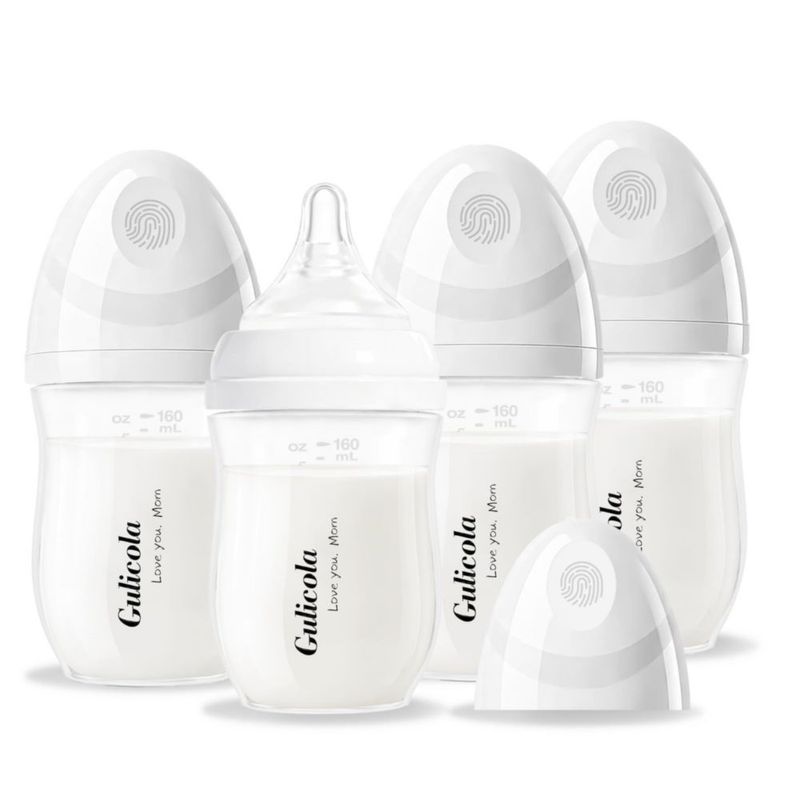 Biberón Gulicola Pack de 4 160 ml Blanco PP Flujo Extra Lento
