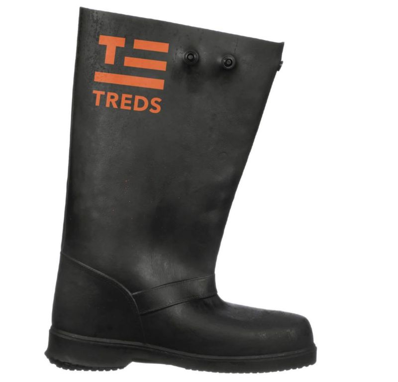 Botas TREDS de goma elástica 43 cm negras talla grande