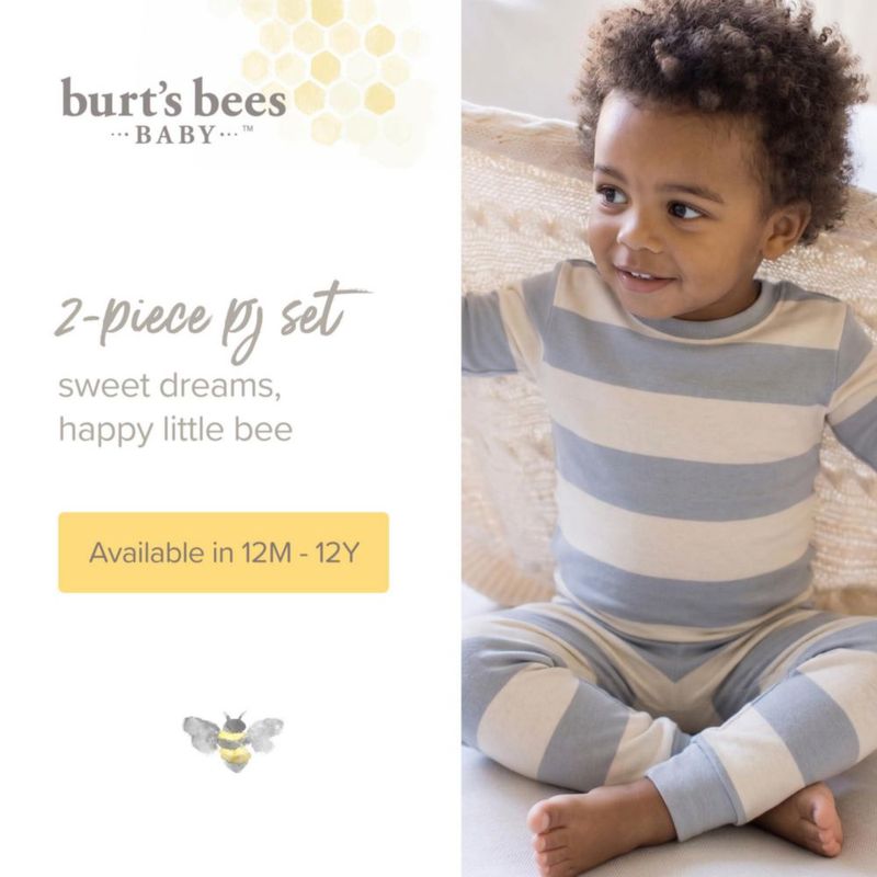 Conjunto de pijama de 2 piezas de algodón orgánico Burt's Bees Baby