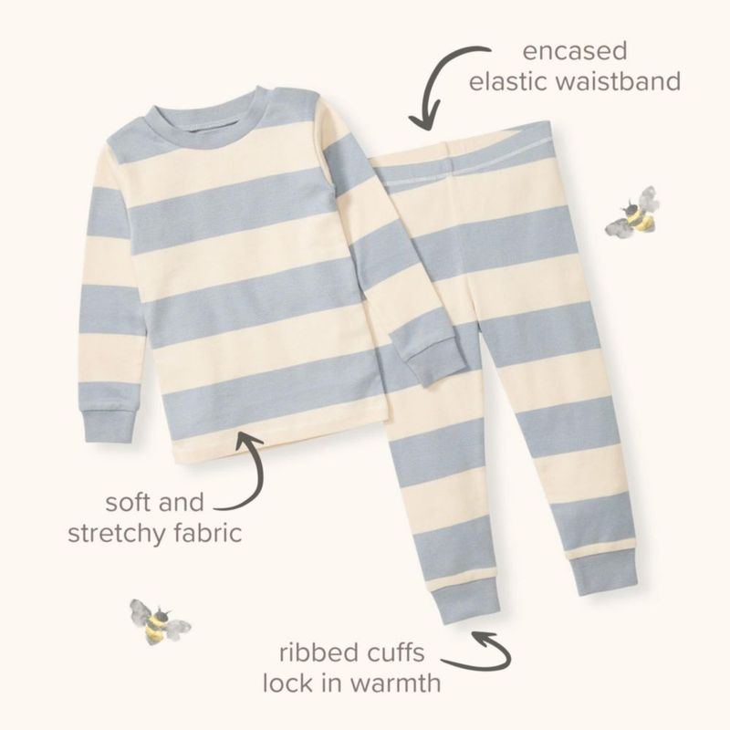Conjunto de pijama de 2 piezas de algodón orgánico Burt's Bees Baby