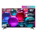 Pantalla 55 pulgadas LG UHD AI UA75 4K SMART TV 2025 55UA7300PSB