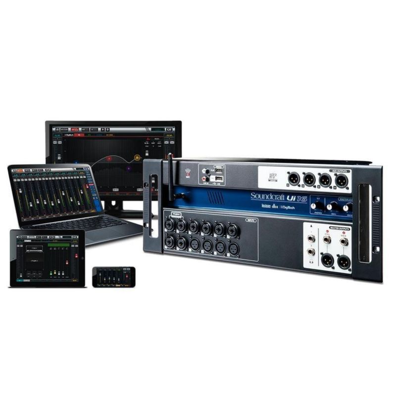 Mezcladora Digital de 16 Canales UI-16 SOUNDCRAFT