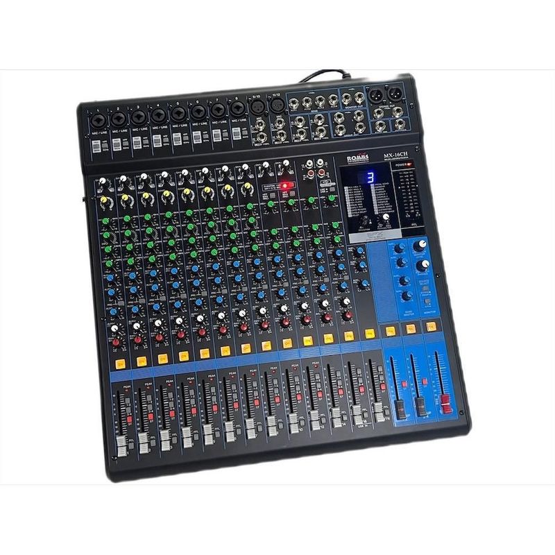 Oferta mezcladora estereo pasiva 16 canales con efectos