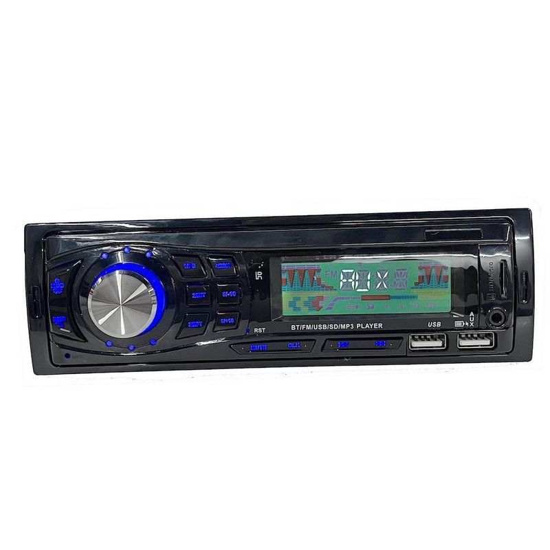 Auto estereo usb bluetooth fm un din universal usb-3011