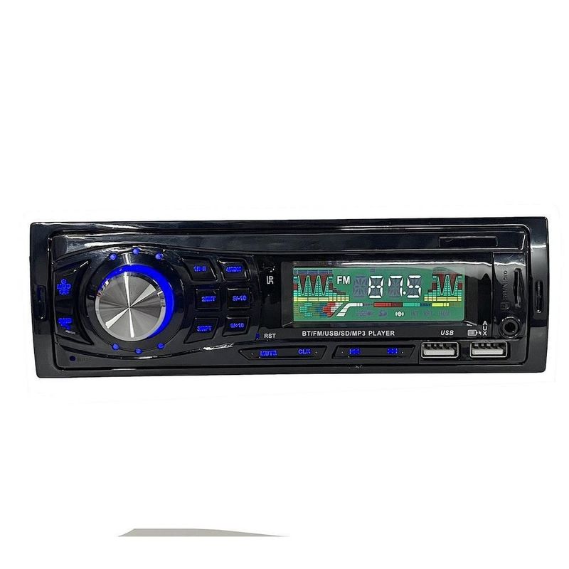 Auto estereo usb bluetooth fm un din universal usb-3011