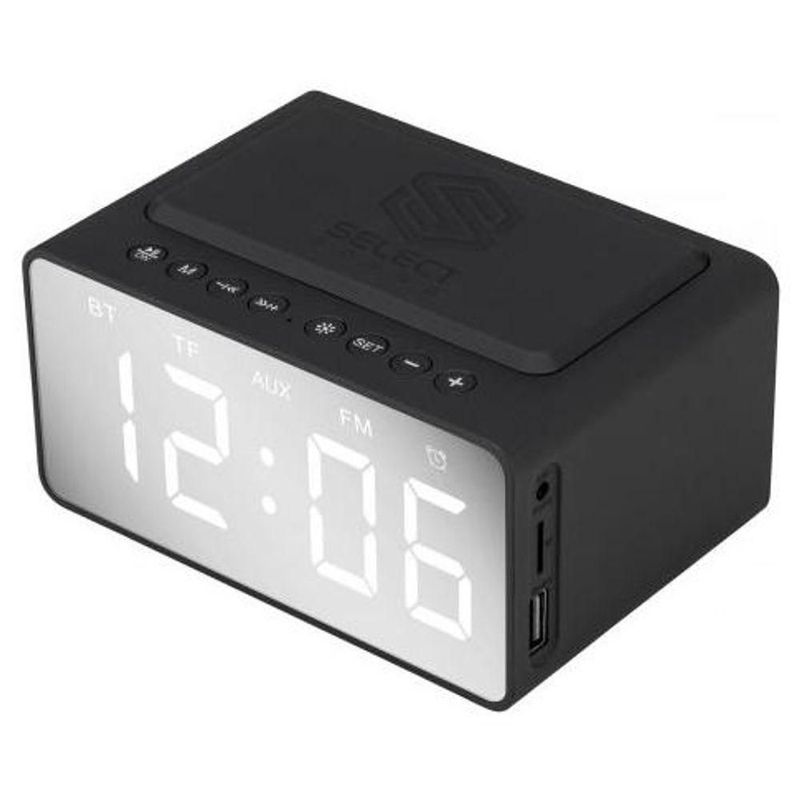 Radio Reloj Despertador Select Sound Batería Recargable BT4334