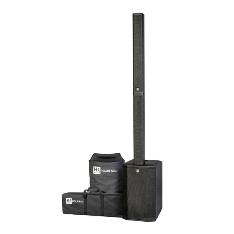 Hk Audio POLAR-12MKII, Sistema Columna de audio Activa de 3 Vías con fundas de Regalo