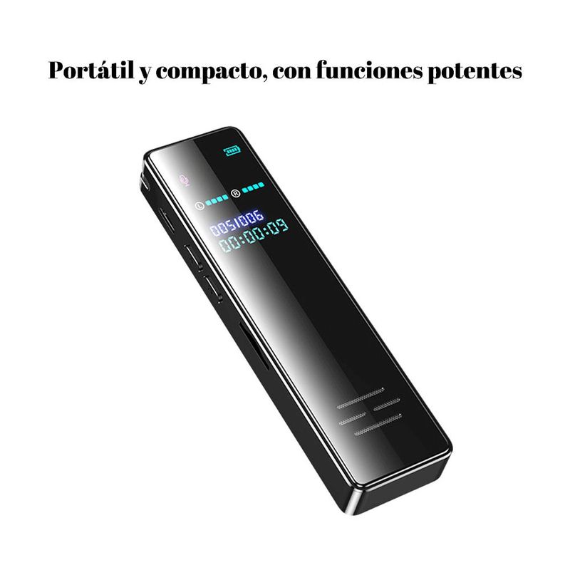 Grabadora de voz, cancelación de ruido HD, reproductor de mp3, clases/reuniones de negocios.HOGAWAY