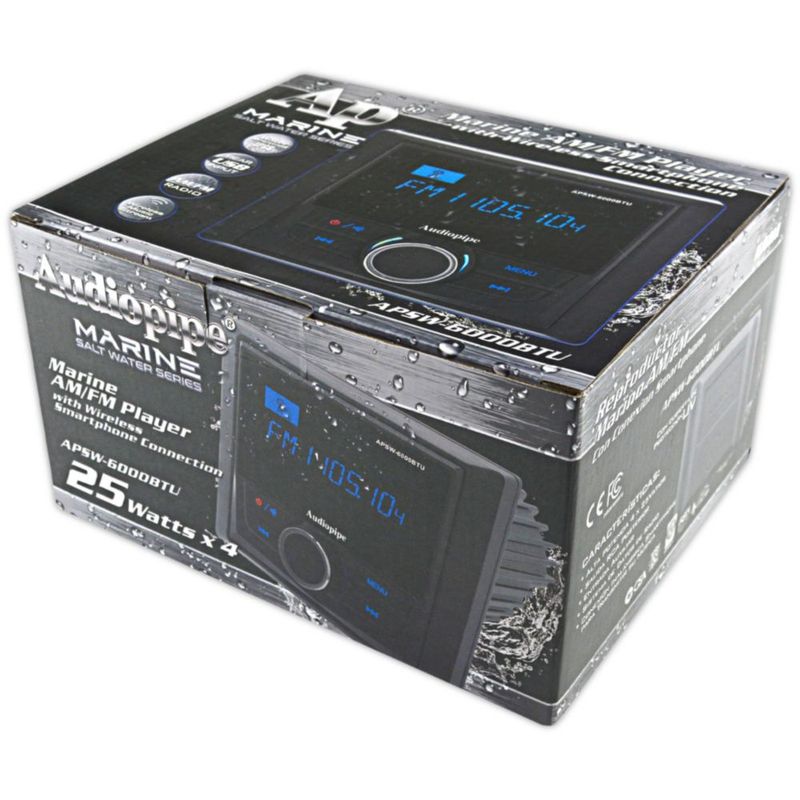 Estéreo Marino Can Am RZR Audiopipe APSW-6000BTU BT USB